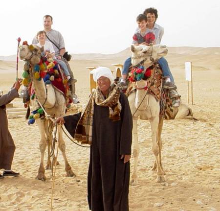 Riding camels