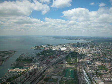 One of many nice shots taken from the CN Tower Observation deck
