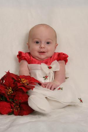 My Daughter at Xmas (6 Months old)