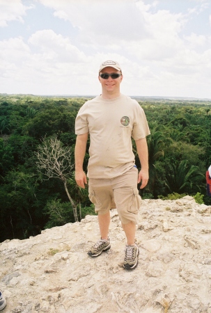 Me on top of a Mayan Pyramid in Belize!