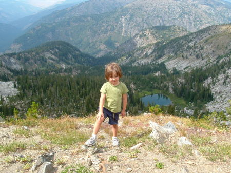 Gemma, girl hiker, summer 2004