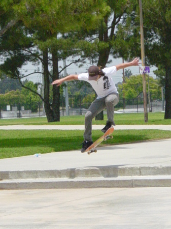 Joey Skateboarding at Chino Skate Park