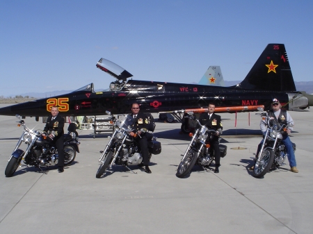 Me and my Harley Buddies at Top Gun