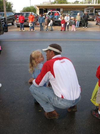 Dad and MacKayla 2007 Fall Festival Parade