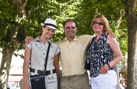 Kristen, Keith and Sue, southern France 2010