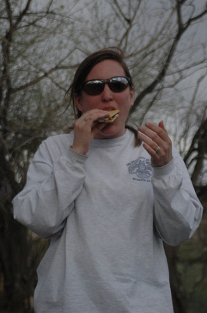 Eating Smores in Mongolia...