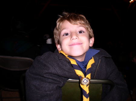 My son Gage at Boy Scouts