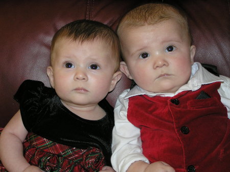 My twins, xmas '07