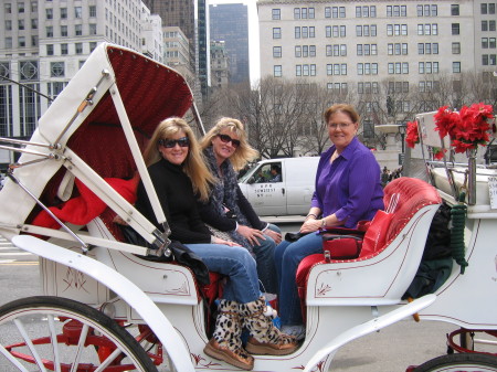 A ride through Central Park with my mom and sister