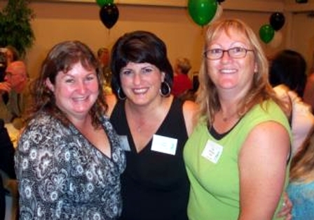 Me, Sarah, and Amy at OHS dinner