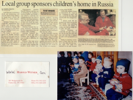 My Dad's ministry helps orpans in Russia