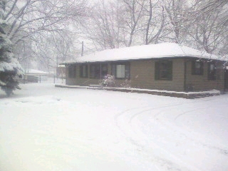 Our house in snow