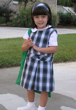 Priya's first day of school 2007