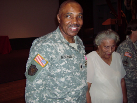 Ron with Mom at Retirement Jun 07