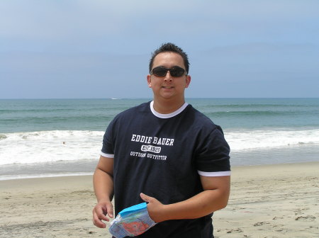 my husband kenny at the beach 2007