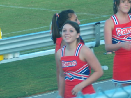My oldest daughter cheerleader for varsity at Ridgewood high school