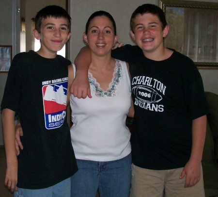 ME WITH MY OLDER TWO BOYS, TRE' & TRISTAN