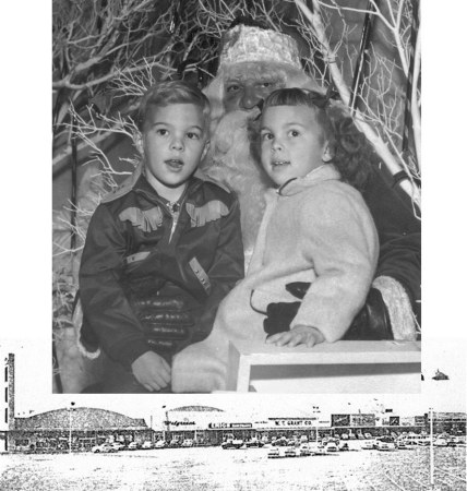 Xmas 1952 - me and my sister Connie