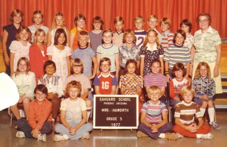 5th Grade class pic.  1977  Mrs. Haworth