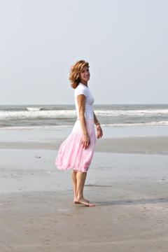 Carol on beach