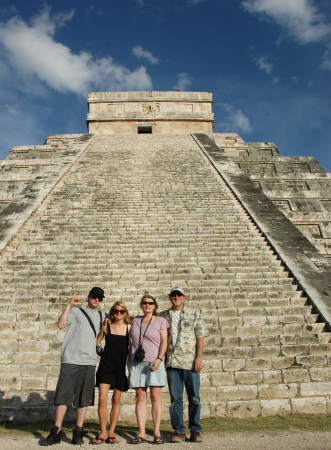 The Carney's at Chichen Itza Mexico March 2008