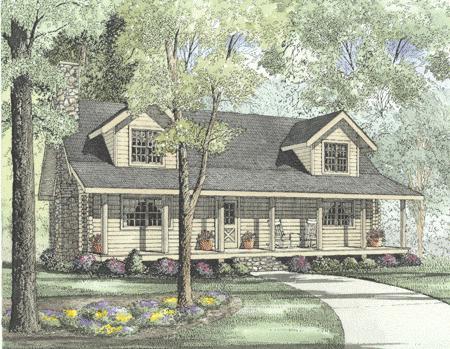 Artists rendering of our log home