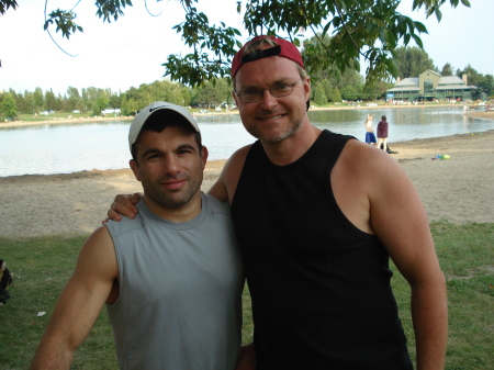 Me and my buddy Gia. Candian Olympic champion wrestler.