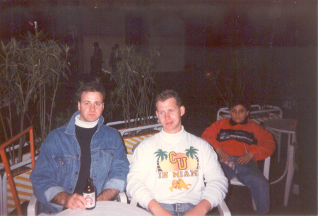 Me and Rich Casteel having a beer in Naples, Italy. 1990