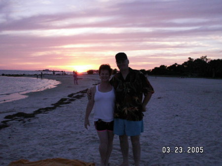 FORT ISLAND BEACH AT SUNSET