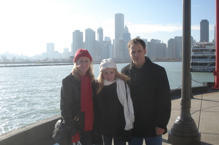 Michele, Julia, Chris visting Chicago