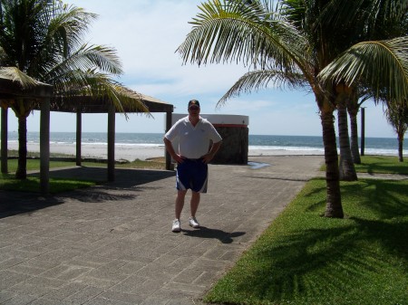 Me on the beach in El Salvador, Central Americ