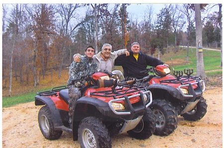 My Son, husband & brother 4-wheeling in Tennessee Nov 07