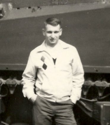 Me next to a Sherman tank in Germany.