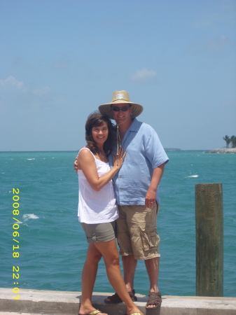 My husband Randy and I in Key West