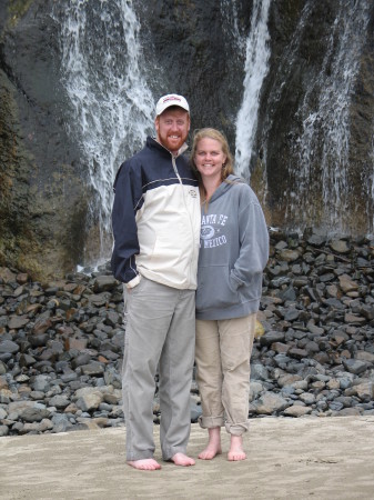 Kathy and I on the Oregon Coast.