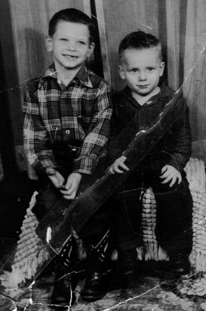 Me and my brother Jerry in 1955