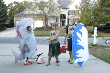 Henry, 6; Zoe, 6; and George, 8