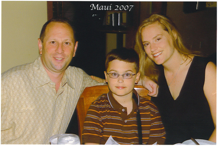 Len, Leslie and Connor in Maui