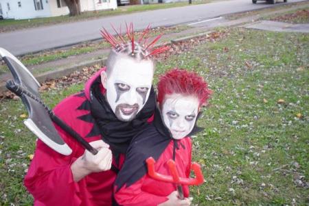 My son and I during halloween