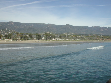 Santa Barbara Coastline from Pier.