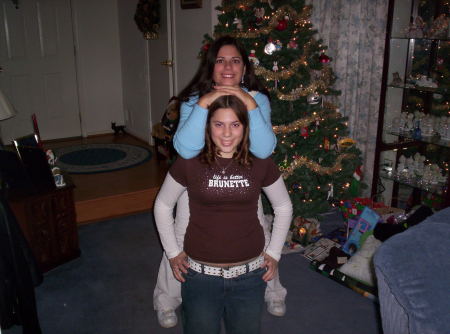 my daughter and I at christmas 2005