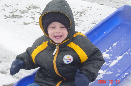 Gabe's First Snow in PA