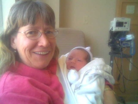 Bonnie and new granddaughter, Madison