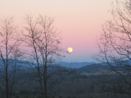 Moonrise taken from our neighborhood