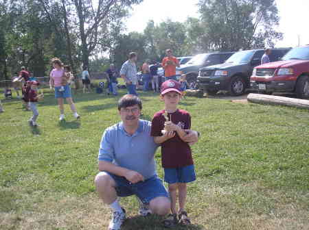 jordan and dad at ken berry award day