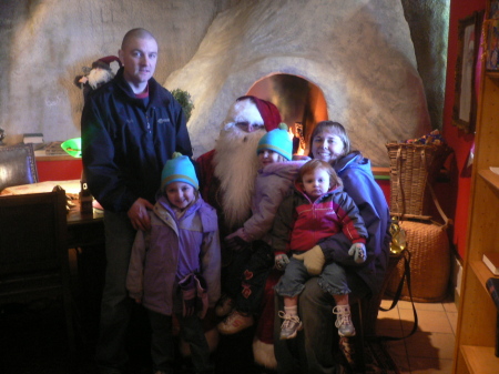 With Santa in montreaux,Switzerland Atop the Alps