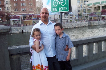 D, Katelyn, Lyle at the Truckee River Reno, NV