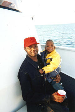 me and jeremiah taking a cruise on lake michigan