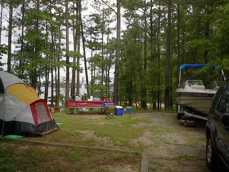 Camping at the lake