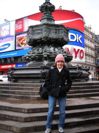 At Piccadilly Circus in London